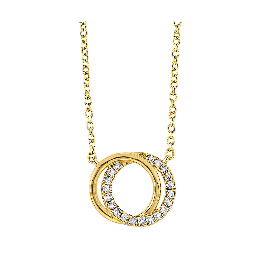 14Kt Yellow Gold Diamond 1/12Ctw Pendant