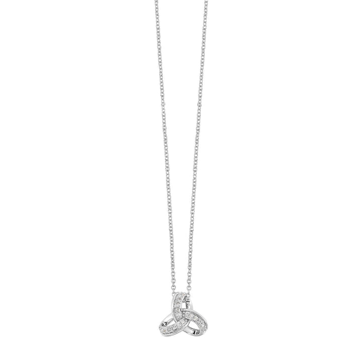 10Kt White Gold Diamond 1/12Ctw Pendant