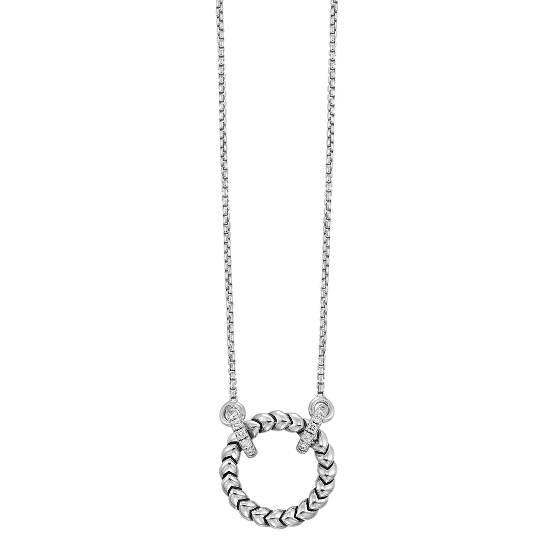 Silver Diamond 1/7Ctw Pendant