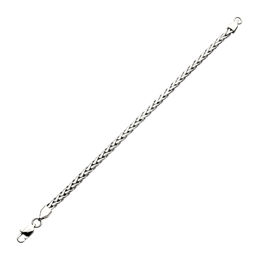 5mm High Polished Finish Stainless Steel Spiga Chain Bracelet