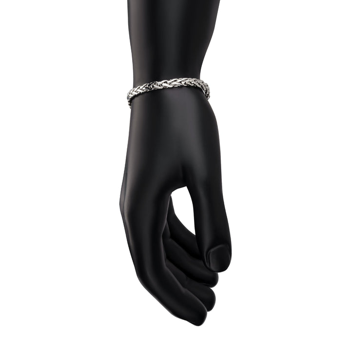 5mm High Polished Finish Stainless Steel Spiga Chain Bracelet