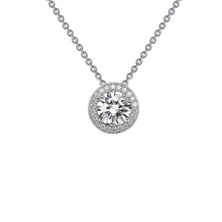 1.25 CTW Halo Pendant Necklace