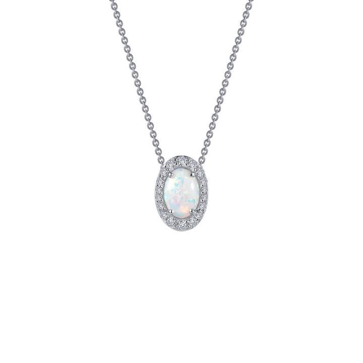 Classic Halo Pendant Necklace