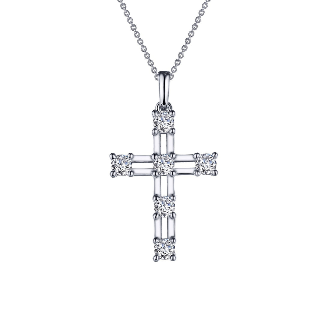 0.66 CTW Cross Pendant Necklace