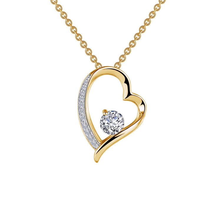 Open Heart Pendant Necklace