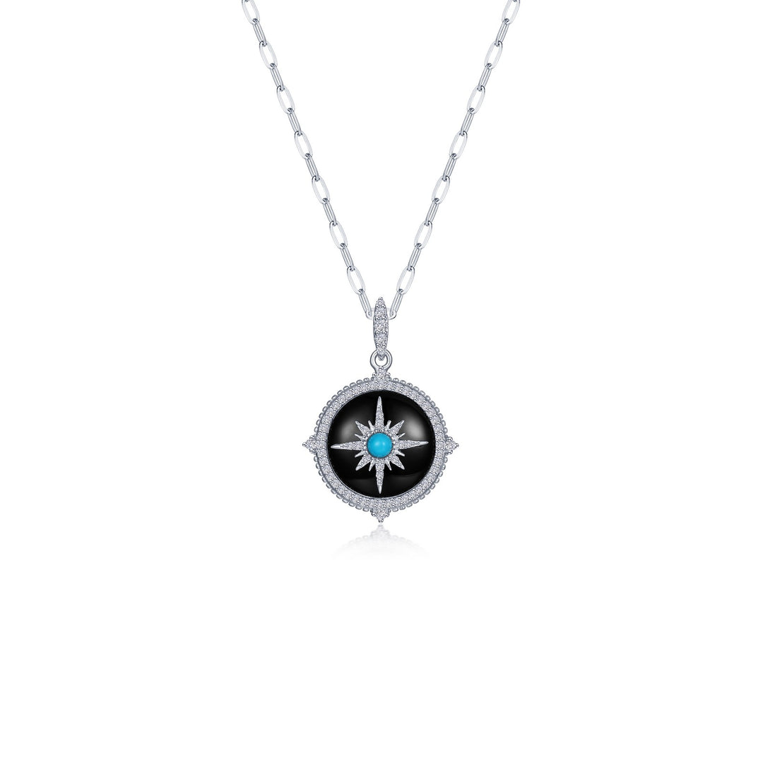 Voyager Compass Pendant Necklace