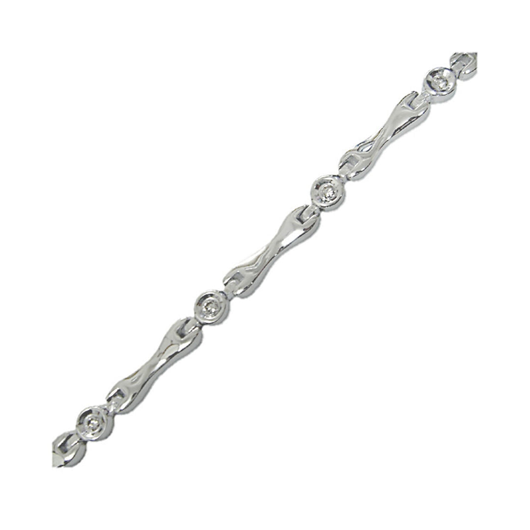 14Kt White Gold Diamond 1/4Ctw Bracelet