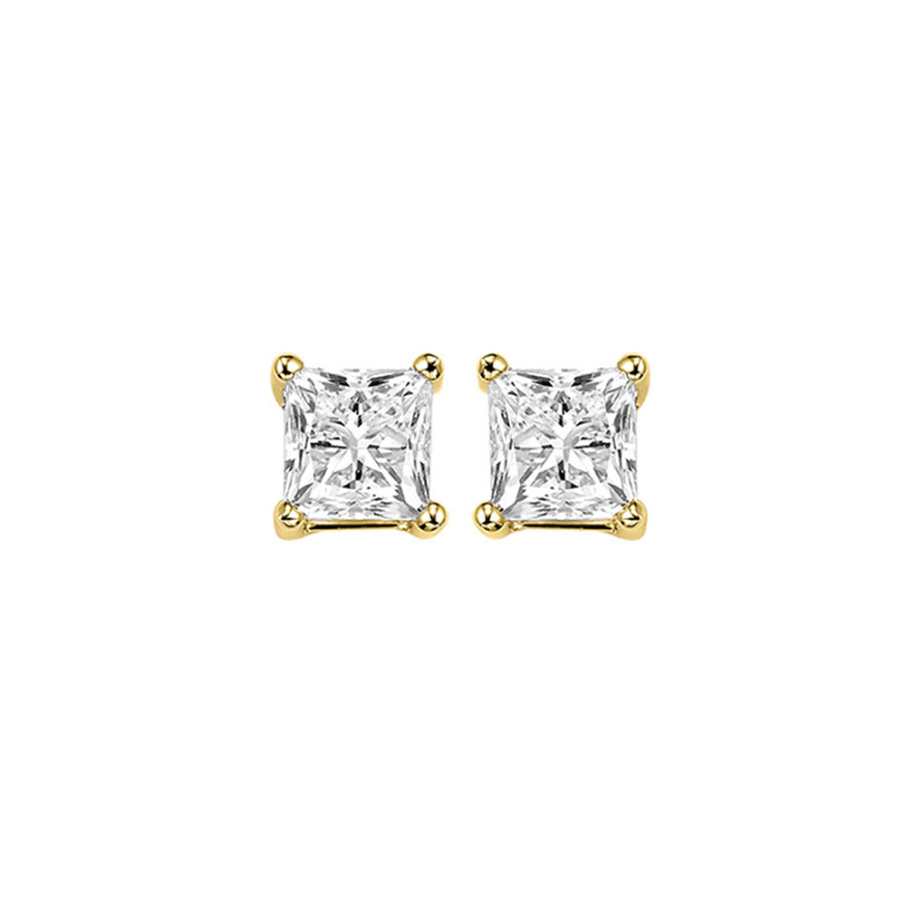 14Kt Yellow Gold Diamond 5/8Ctw Earring