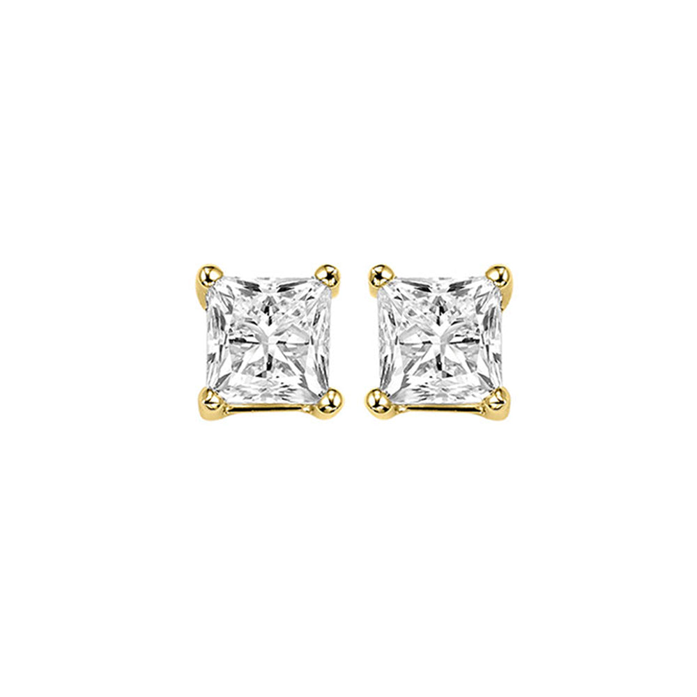 14Kt Yellow Gold Diamond 3/4Ctw Earring