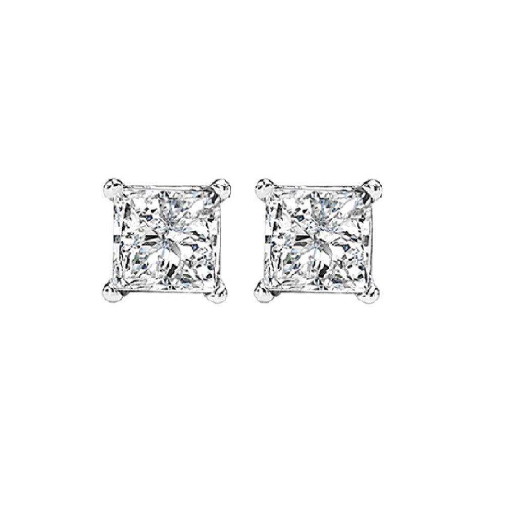 14Kt White Gold Diamond 1/3Ctw Earring