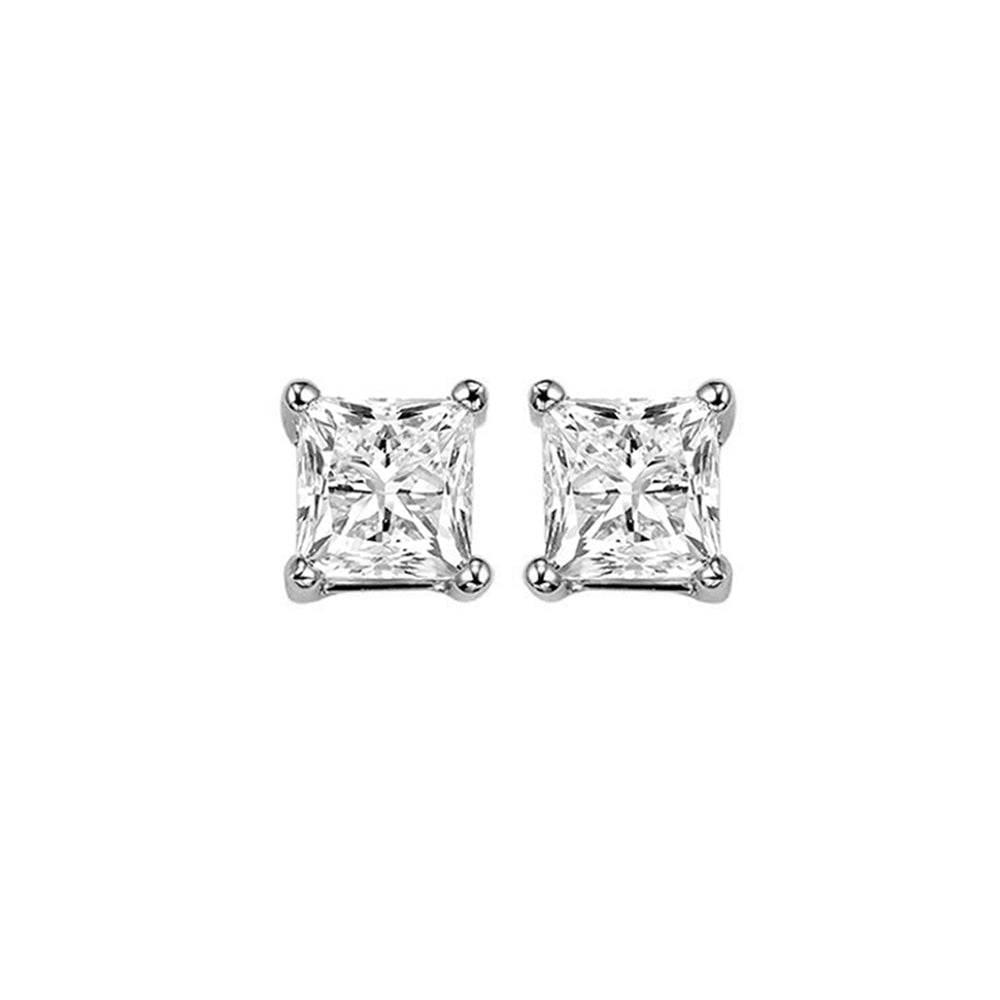 14Kt White Gold Diamond 3/4Ctw Earring