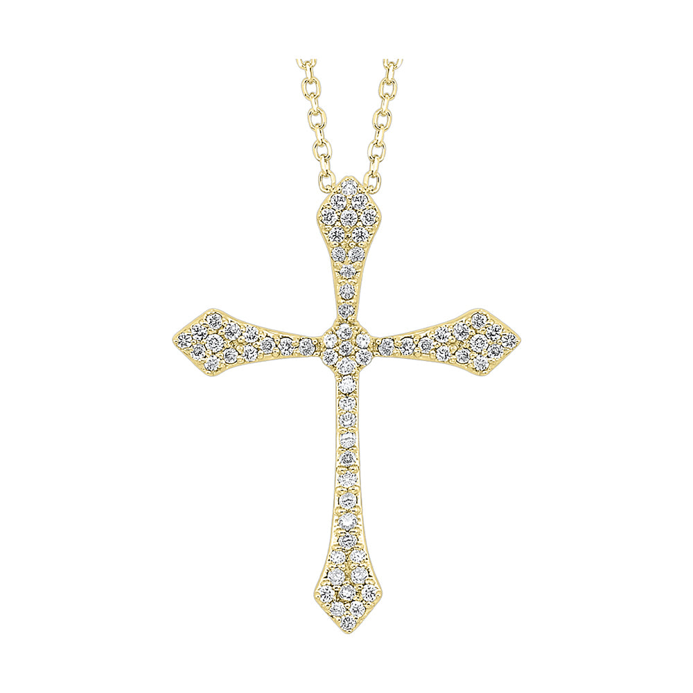 14Kt Yellow Gold Diamond 1/5Ctw Pendant