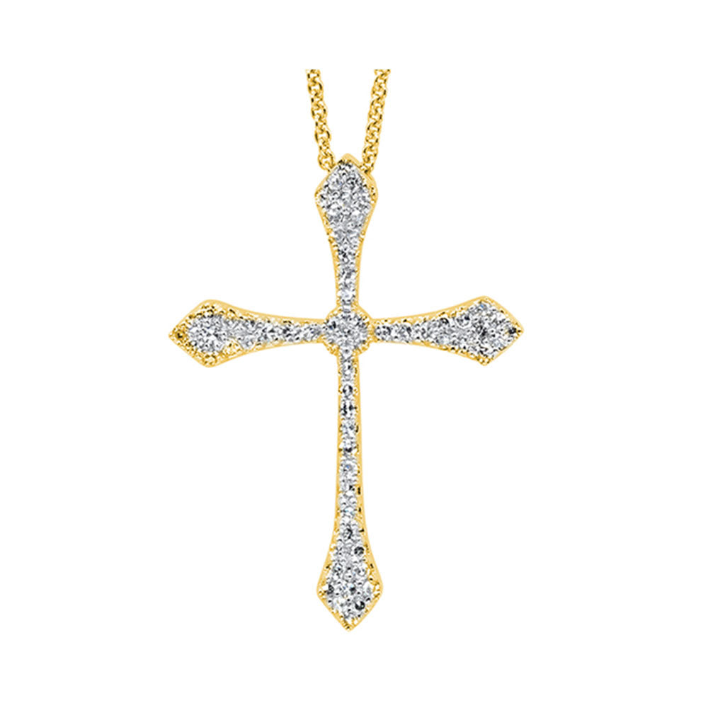 14Kt Yellow Gold Diamond 1/5Ctw Pendant