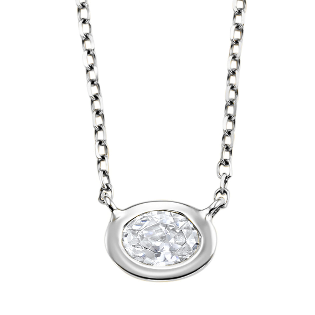 14Kt White Gold Diamond 1/7Ctw Pendant