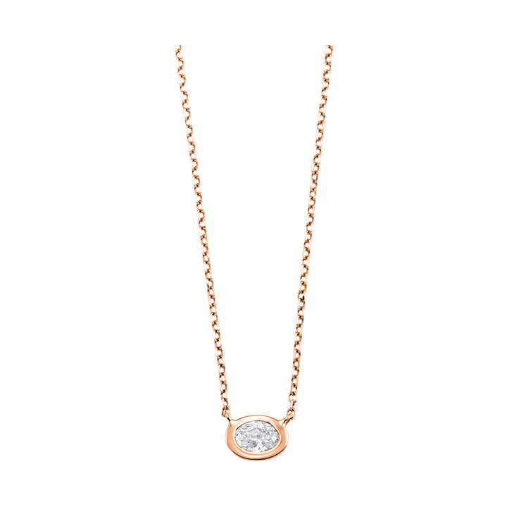14Kt Rose Gold Diamond 1/10Ctw Pendant