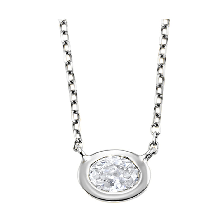 14Kt White Gold Diamond 1/7Ctw Pendant