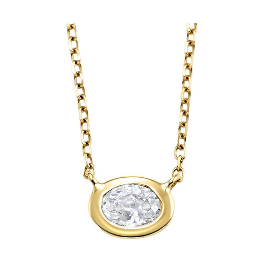14Kt Yellow Gold Diamond 1/10Ctw Pendant