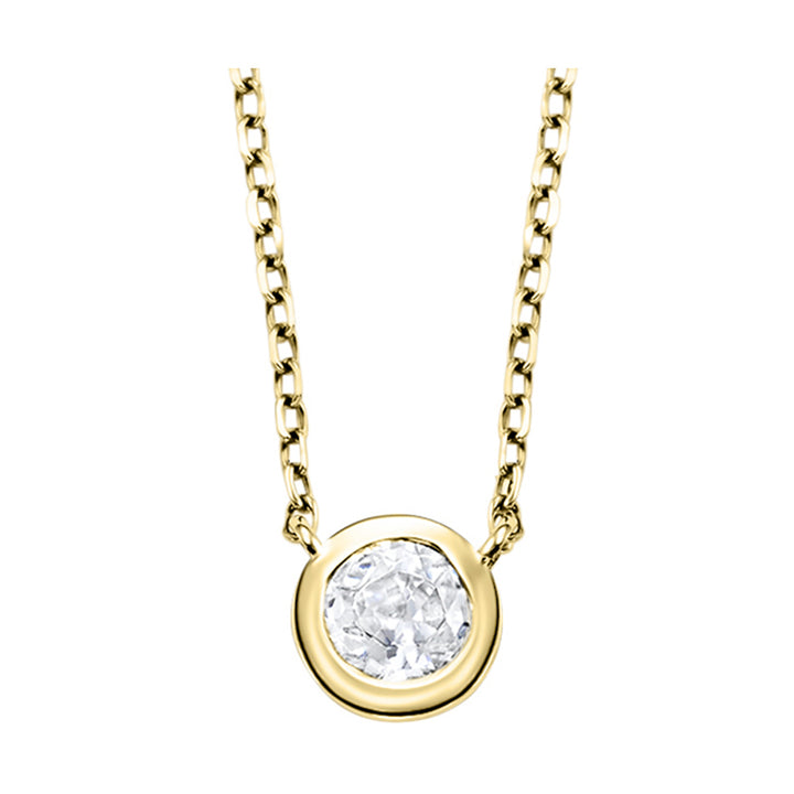 14Kt Yellow Gold Diamond 1/10Ctw Pendant
