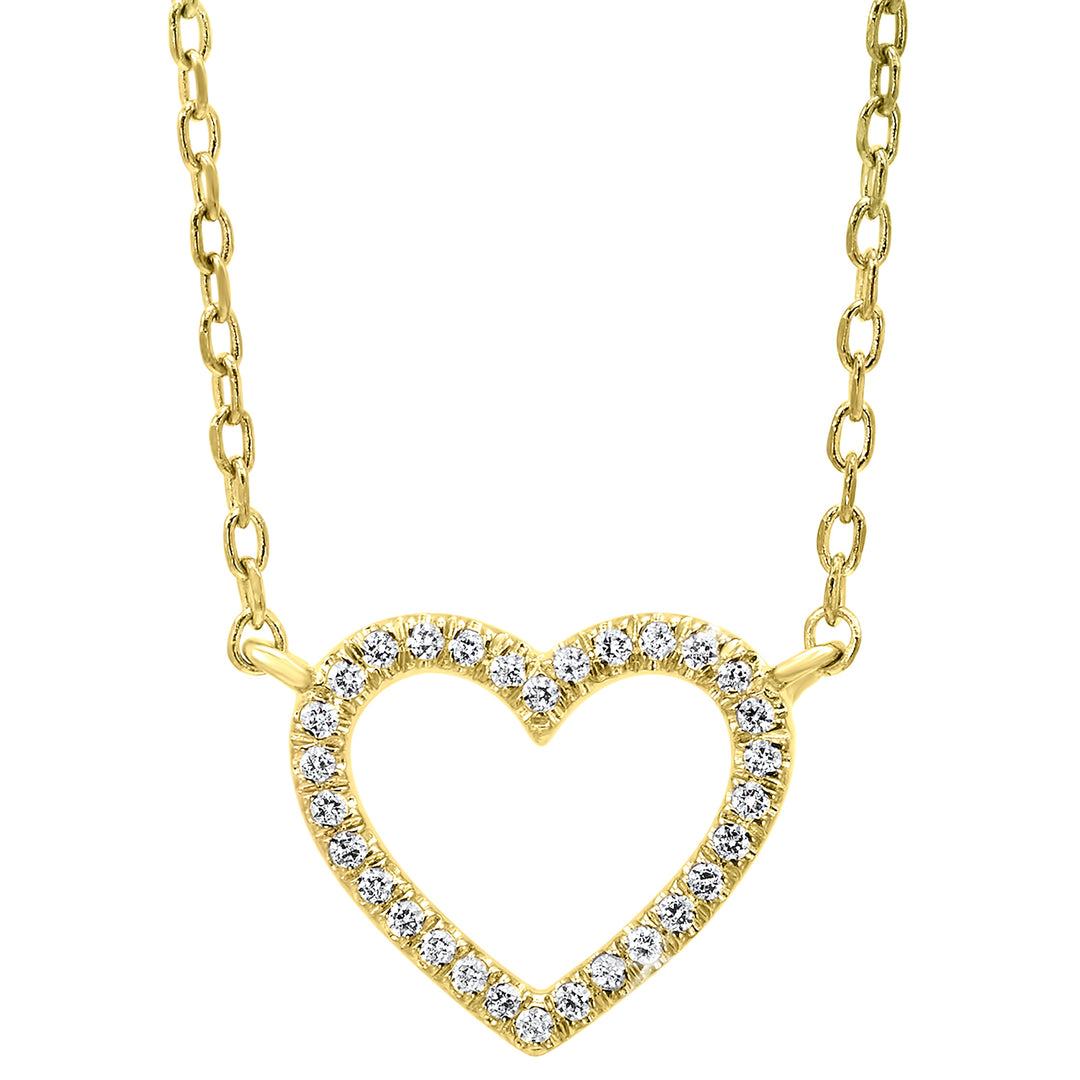 14Kt Yellow Gold Diamond 1/20Ctw Pendant