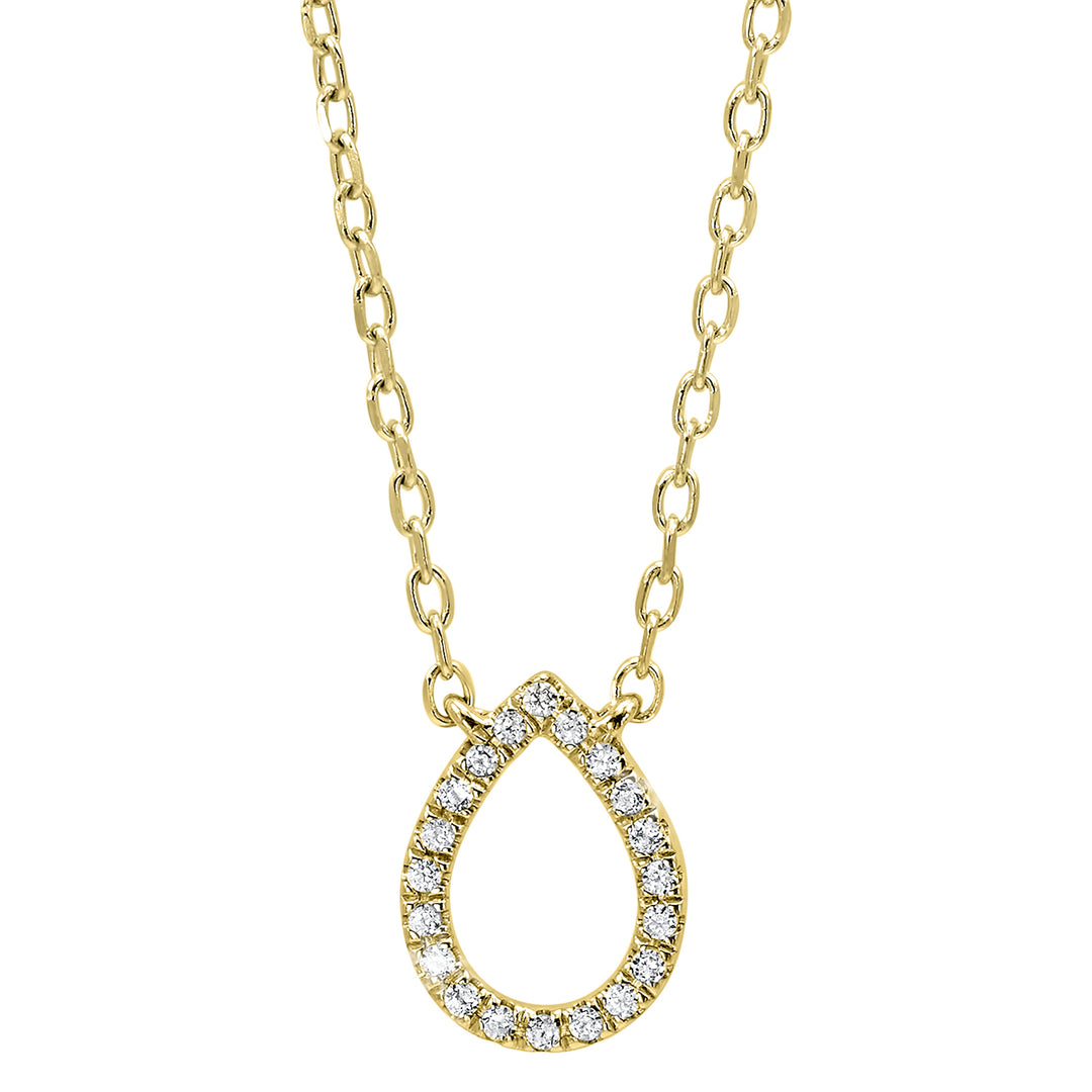 14Kt Yellow Gold Diamond 1/20Ctw Pendant