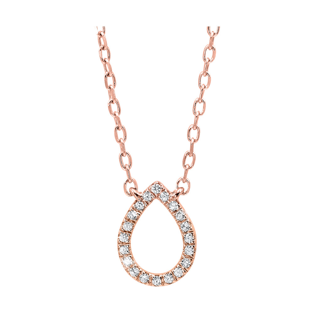 14Kt Rose Gold Diamond 1/20Ctw Pendant