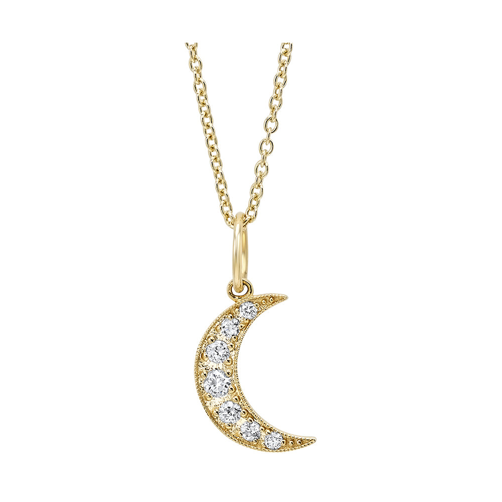14Kt Yellow Gold Diamond 1/10Ctw Pendant