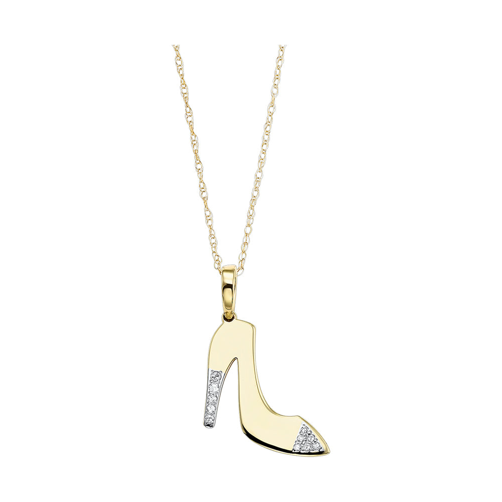 10Kt Yellow Diamond 1/20Ctw Pendant