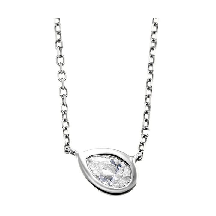 14Kt White Gold Diamond 1/10Ctw Pendant