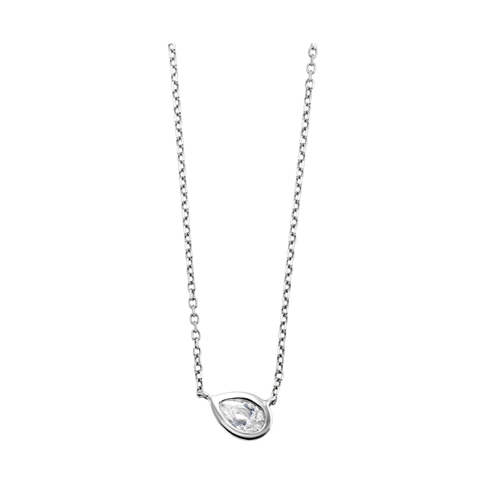 14Kt White Gold Diamond 1/10Ctw Pendant