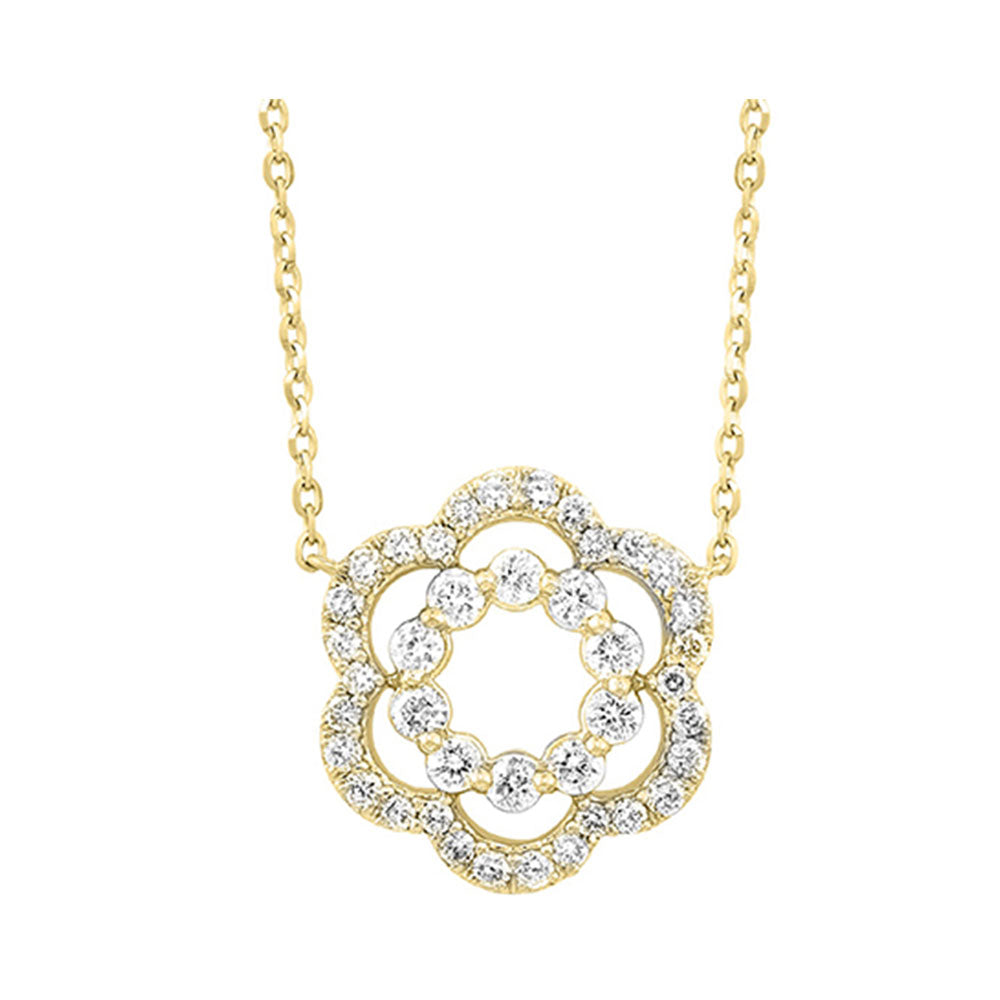 10Kt Yellow Gold Diamond 1/3Ctw Pendant