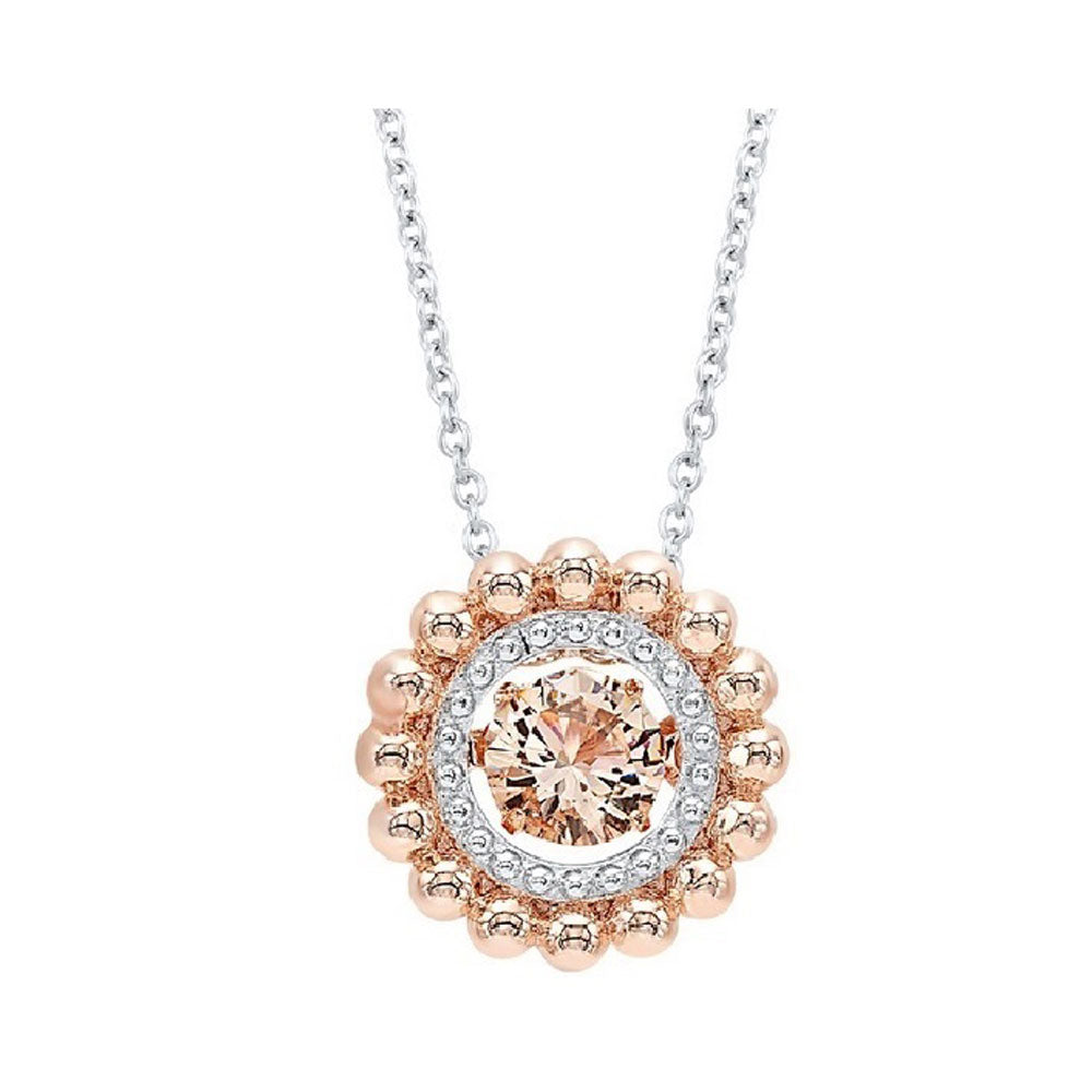 Silver Morganite 1Ctw Pendant