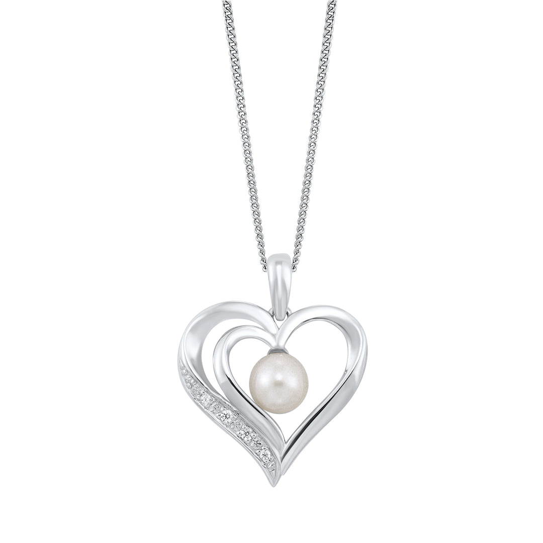 Silver Pearl 1Ctw Pendant