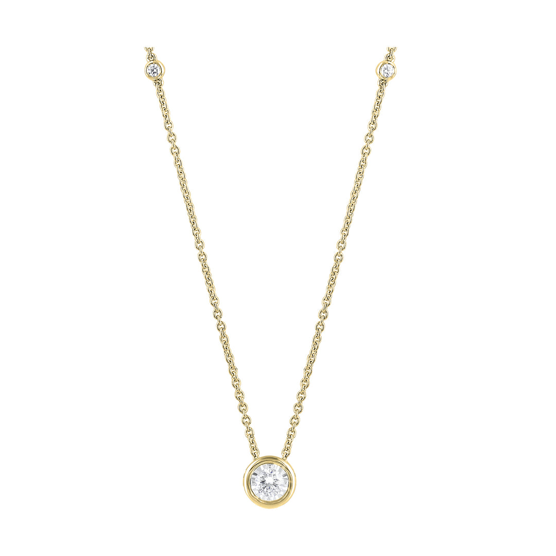 14Kt Yellow Gold Diamond 1/6Ctw Pendant