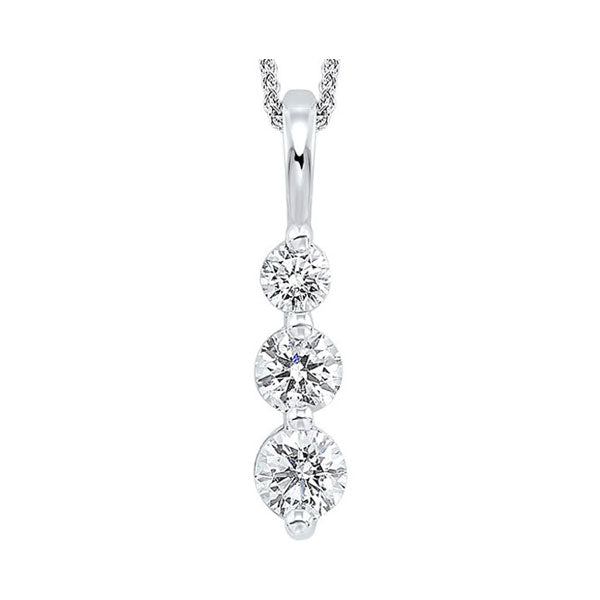 14Kt White Gold Diamond 3/4Ctw Pendant