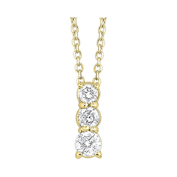 14Kt Yellow Gold Diamond 1/4Ctw Pendant