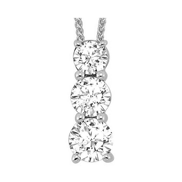 14Kt White Gold Diamond 3/4Ctw Pendant