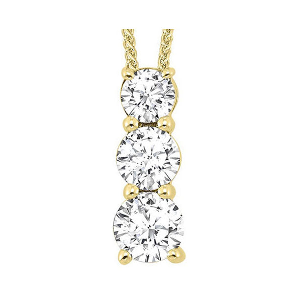 14Kt Yellow Gold Diamond 3/4Ctw Pendant
