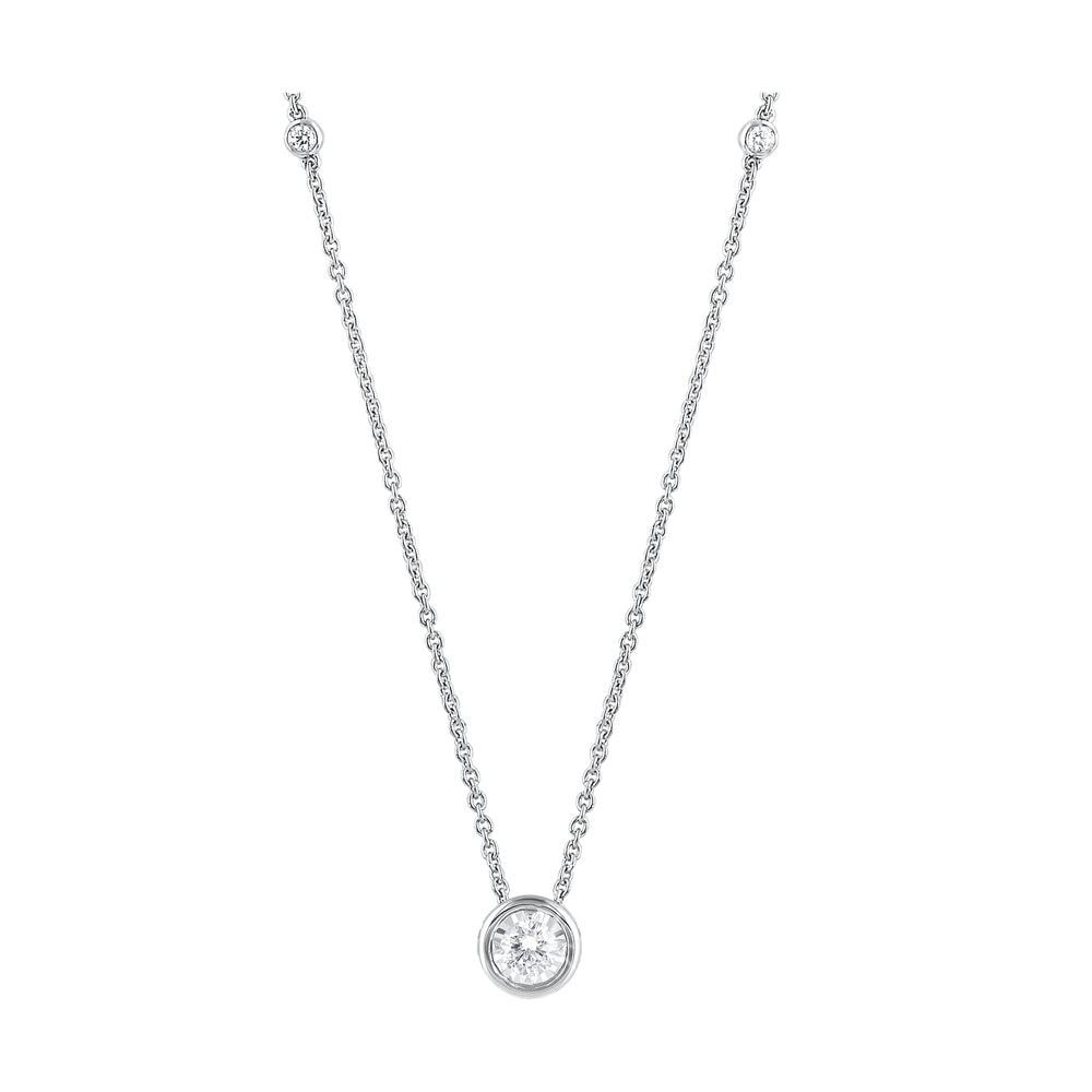 14Kt White Gold Diamond 1/4Ctw Pendant