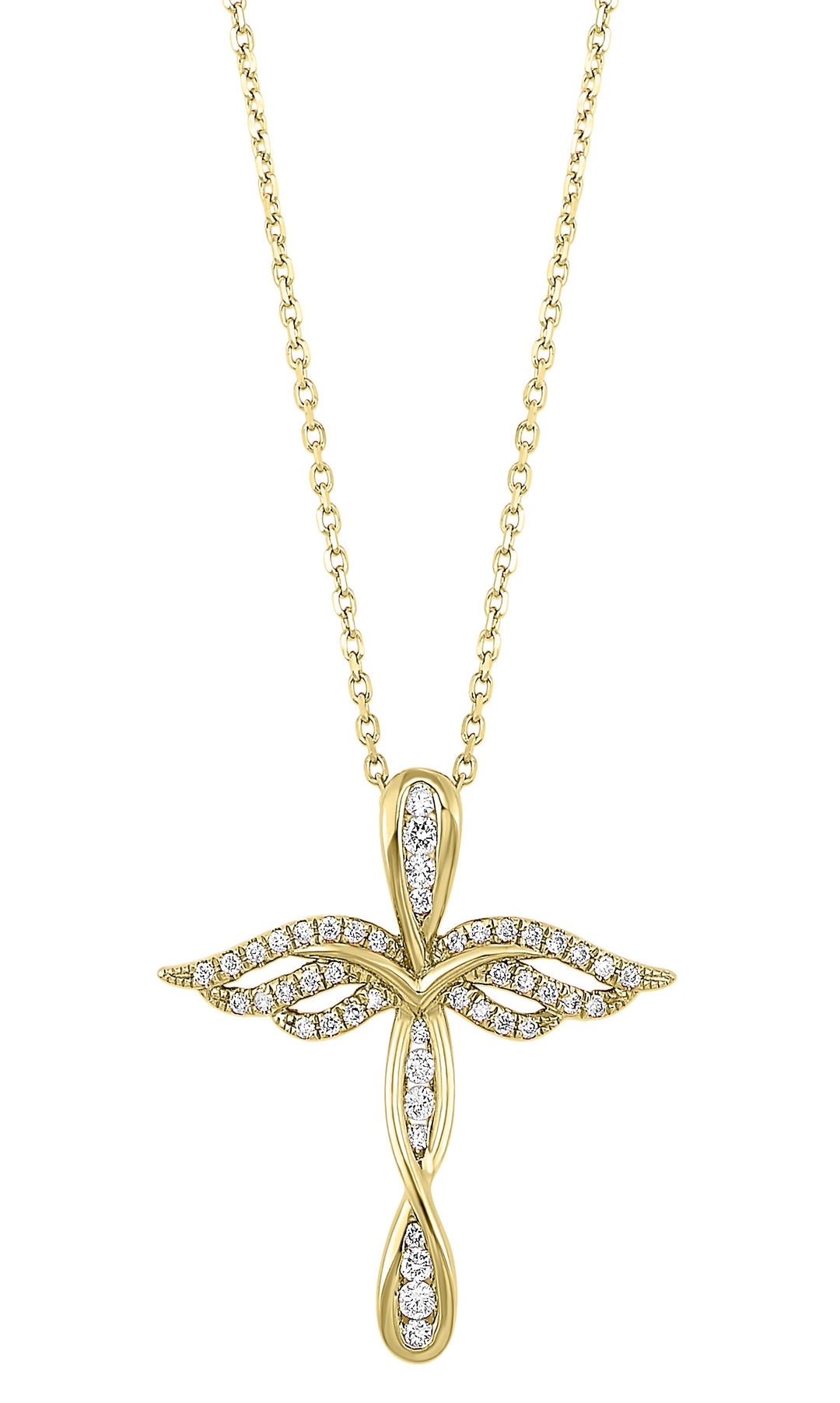10Kt Yellow Gold Diamond 1/7Ctw Pendant