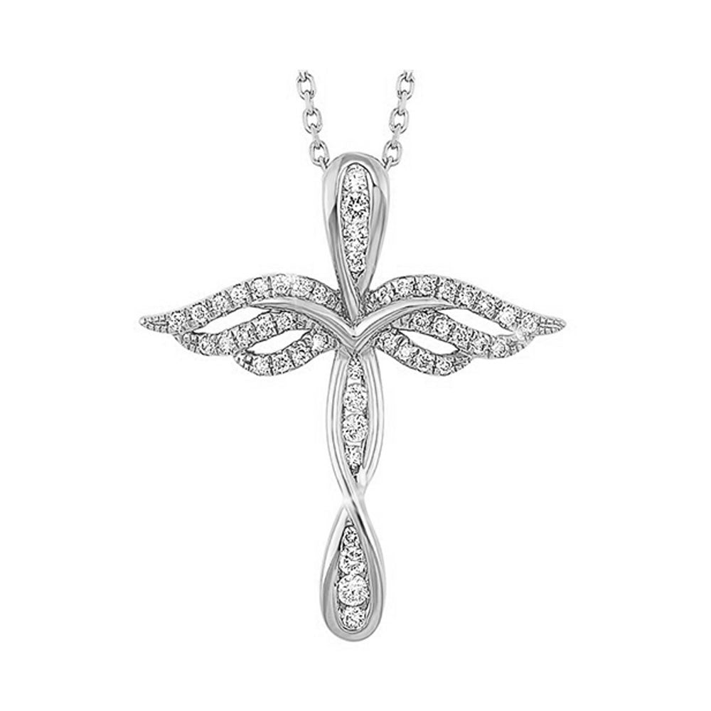 14Kt White Gold Diamond 1/7Ctw Pendant