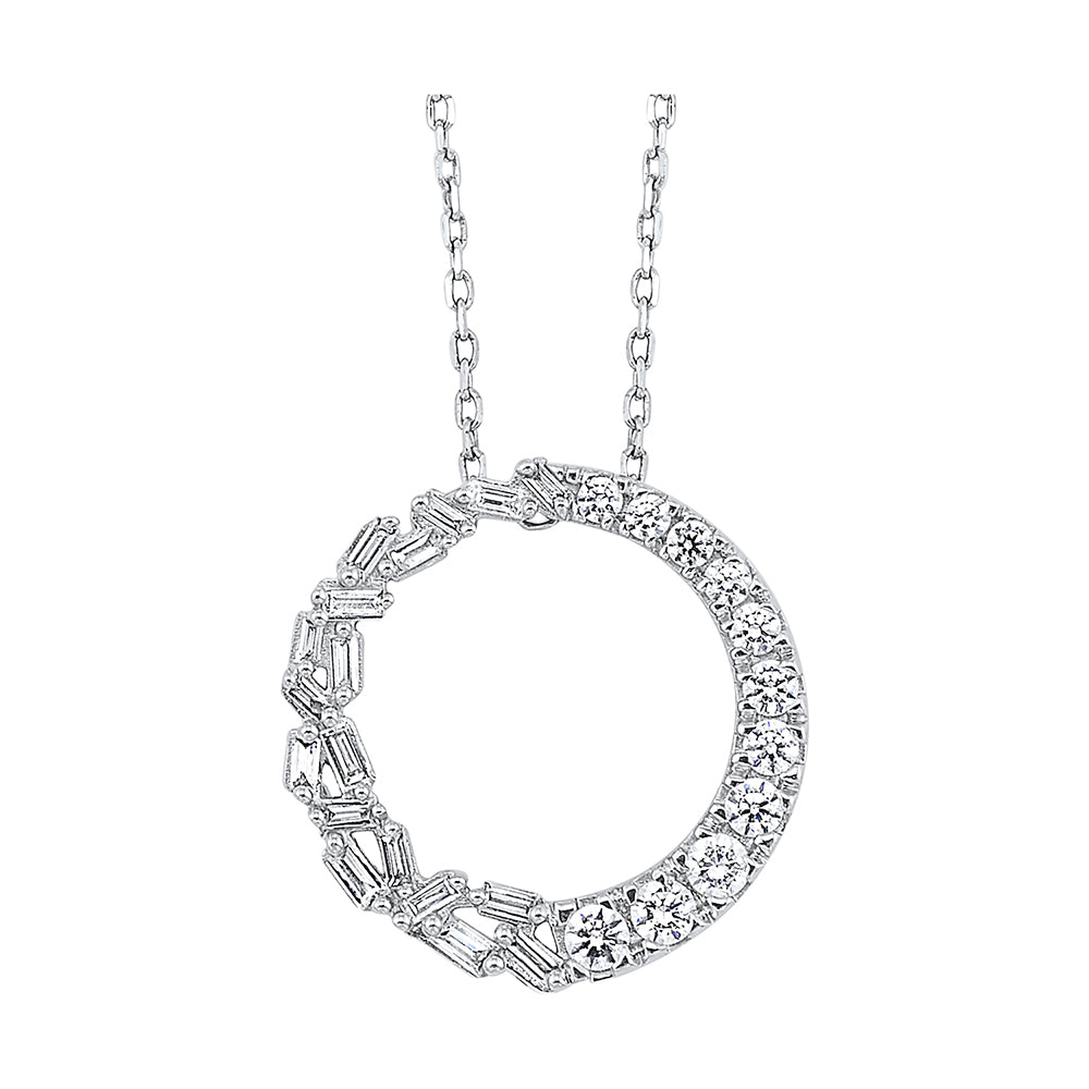 14Kt White Gold Diamond 3/8Ctw Pendant