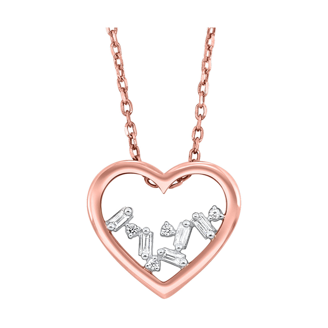 14Kt Rose Gold Diamond 1/20Ctw Pendant