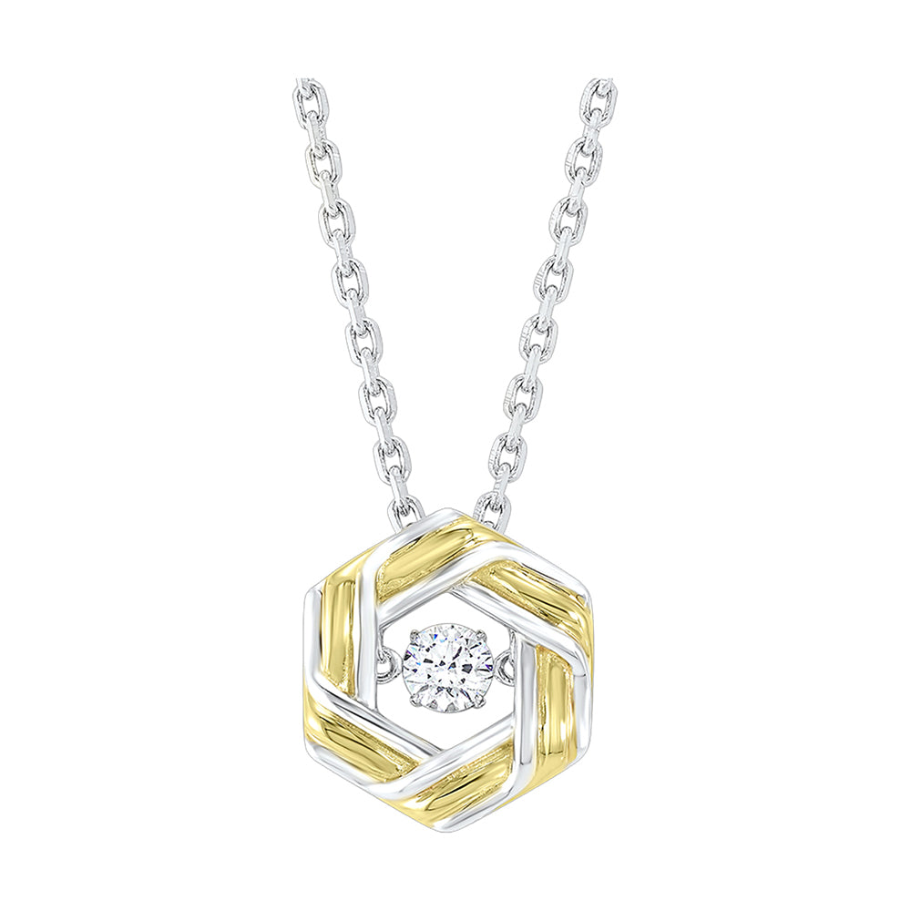Silver White Yellow Pendant