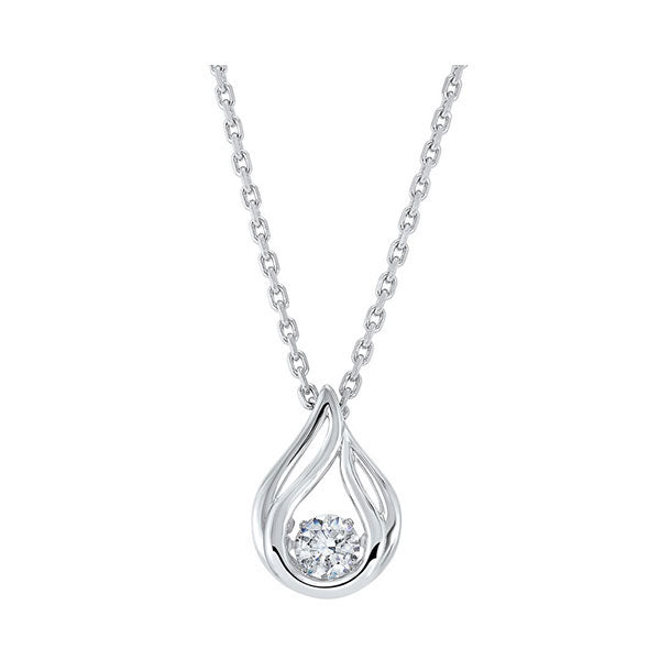 Silver White Pendant