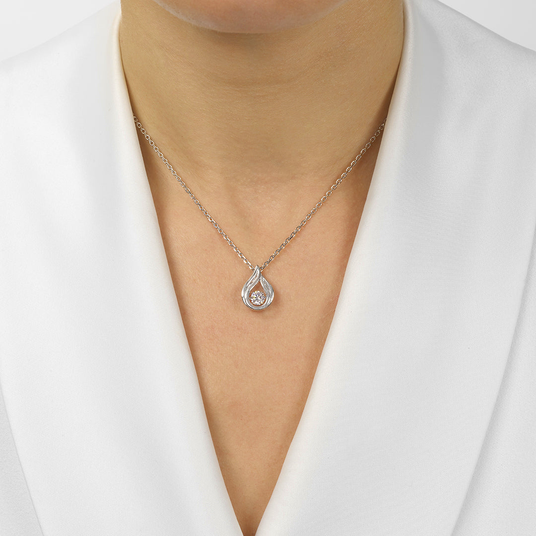 Silver White Pendant