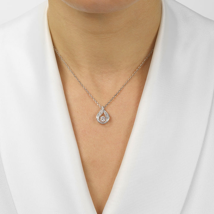 Silver White Pendant