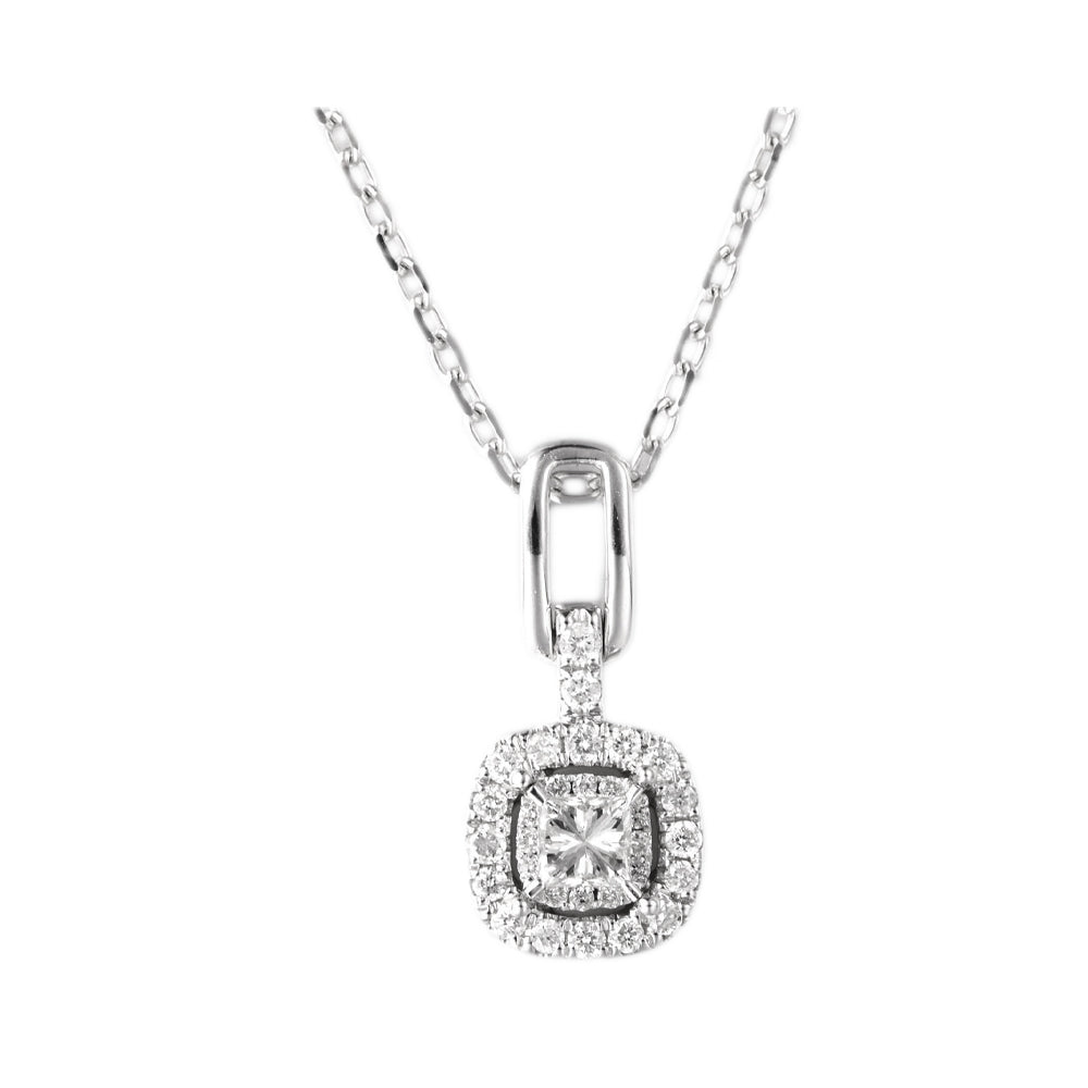 14Kt White Gold Diamond 1/3Ctw Pendant