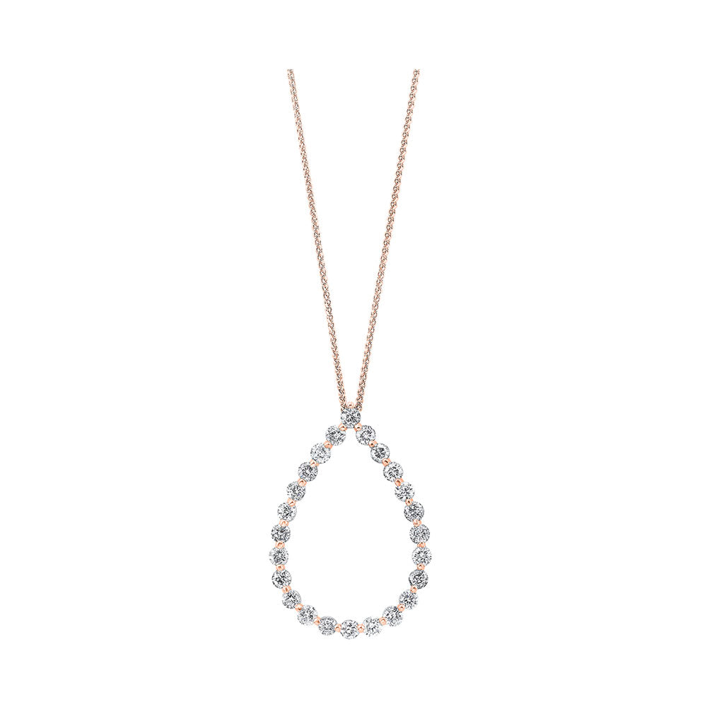 14Kt Rose Gold Diamond 1Ctw Pendant