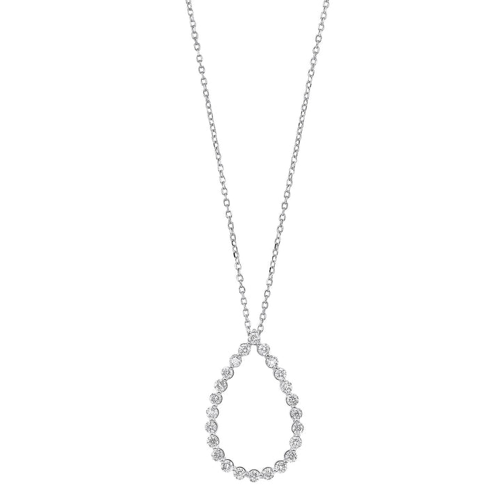 14Kt White Gold Diamond 1/2Ctw Pendant