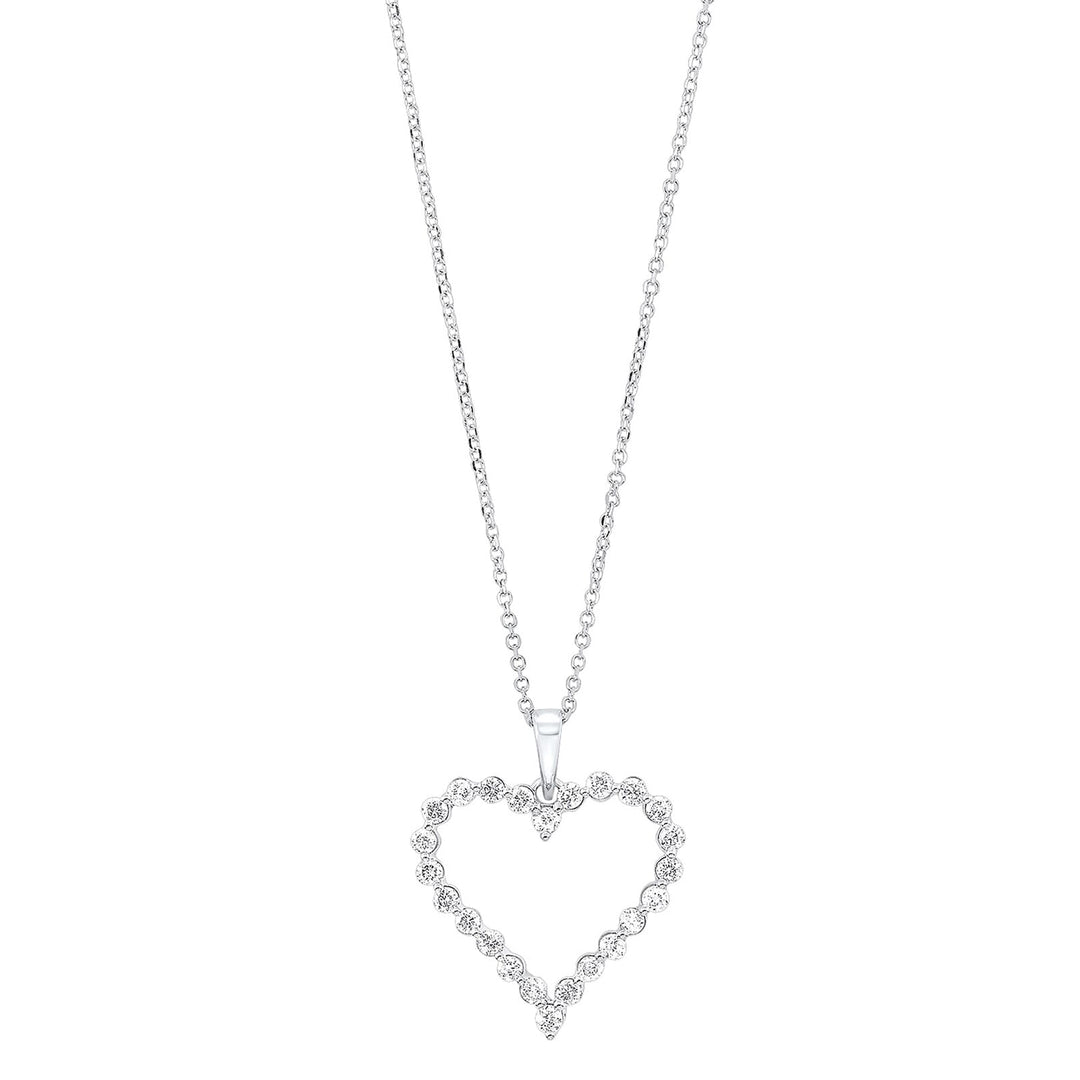 14Kt White Gold Diamond 1/2Ctw Pendant